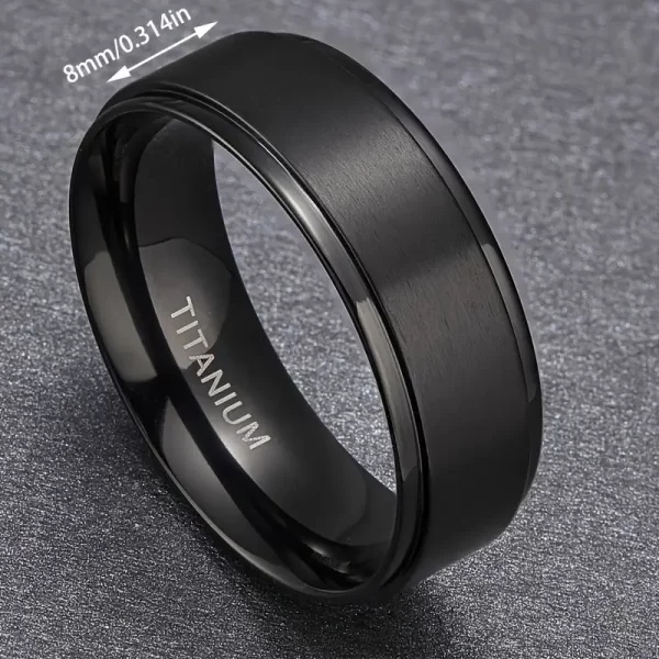 Anillo de titanio negro - Image 2